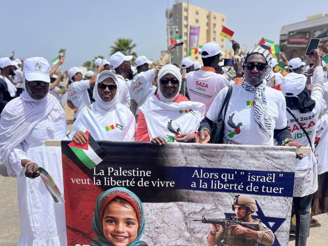 Soutien au peuple palestinien :  La Grande marche de Dakar a mobilisé du monde