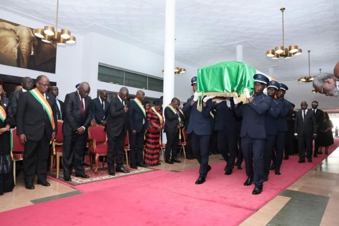 Obsèques nationales du Président Henri Konan Bédié : Une importante délégation du PDS était en Cote D’Ivoire