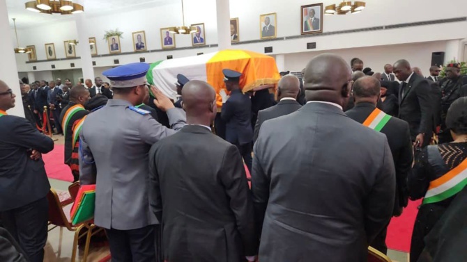Obsèques nationales du Président Henri Konan Bédié : Une importante délégation du PDS était en Cote D’Ivoire