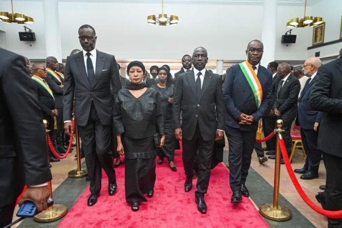 Obsèques nationales du Président Henri Konan Bédié : Une importante délégation du PDS était en Cote D’Ivoire