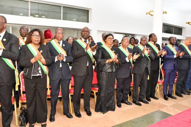 Obsèques nationales du Président Henri Konan Bédié : Une importante délégation du PDS était en Cote D’Ivoire