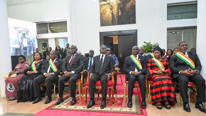 Obsèques nationales du Président Henri Konan Bédié : Une importante délégation du PDS était en Cote D’Ivoire