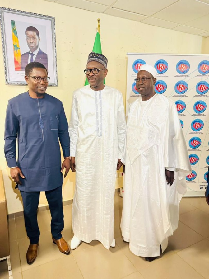 ARTP : Cérémonie de passation de service entre le directeur général de l’ARTP, Abdou Karim Sall, et son successeur, Dahirou Thiam