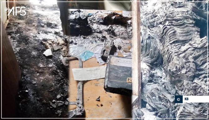 Education-Fait Divers :  Un incendie ravage le CEM de Diouloulou