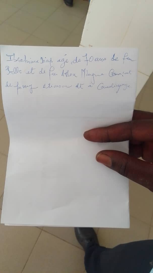 Avis de recherches : Ibrahima Diop dit Vieux Diop, âgé de 70 ans environ, se trouve actuellement à l’hôpital Abdoul Aziz Sy Dabakh de Tivaouane