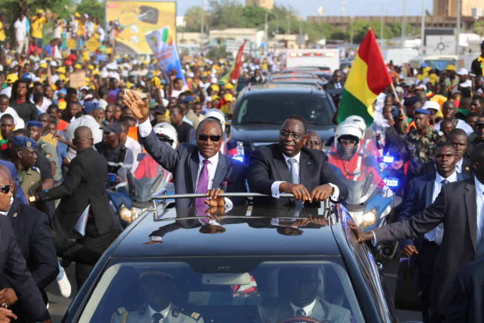 Les images de l'arrivée du Président guinéen Alpha Condé