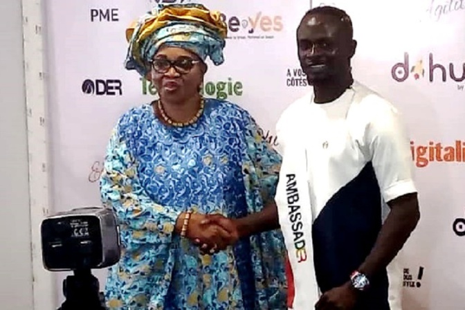 Un modèle pour inciter femmes et jeunes à l’entreprenariat : Sadio Mané désigné « AmbassaDER » de la DER