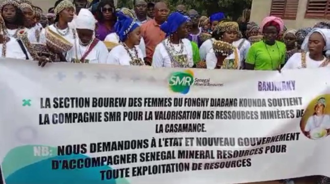 Exploitation du zircon de Niafrang: La section Bourew des femmes du Fogny Diabang Kunda soutient la compagnie SMR