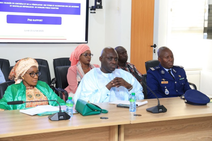Photos : Remise du pré-Rapport de la Commission ad hoc chargée du contrôle et de la vérification des titres et…