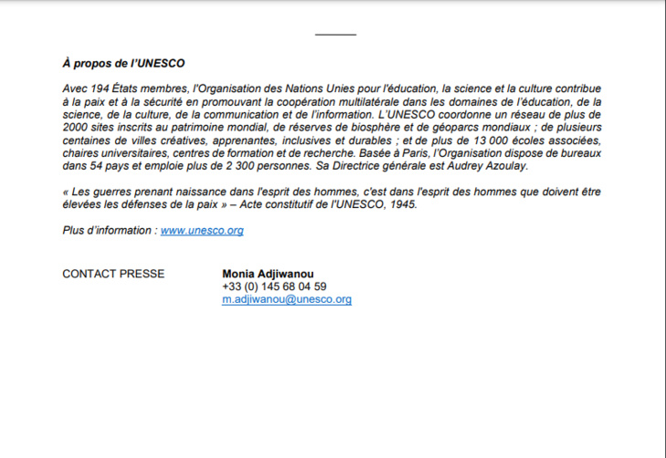 Unesco: Le Sénégal réussit à retirer le Niokolo Koba, du Patrimoine mondial en danger Unesco: Le Sénégal réussit à retirer le Niokolo Koba, du Patrimoine mondial en danger