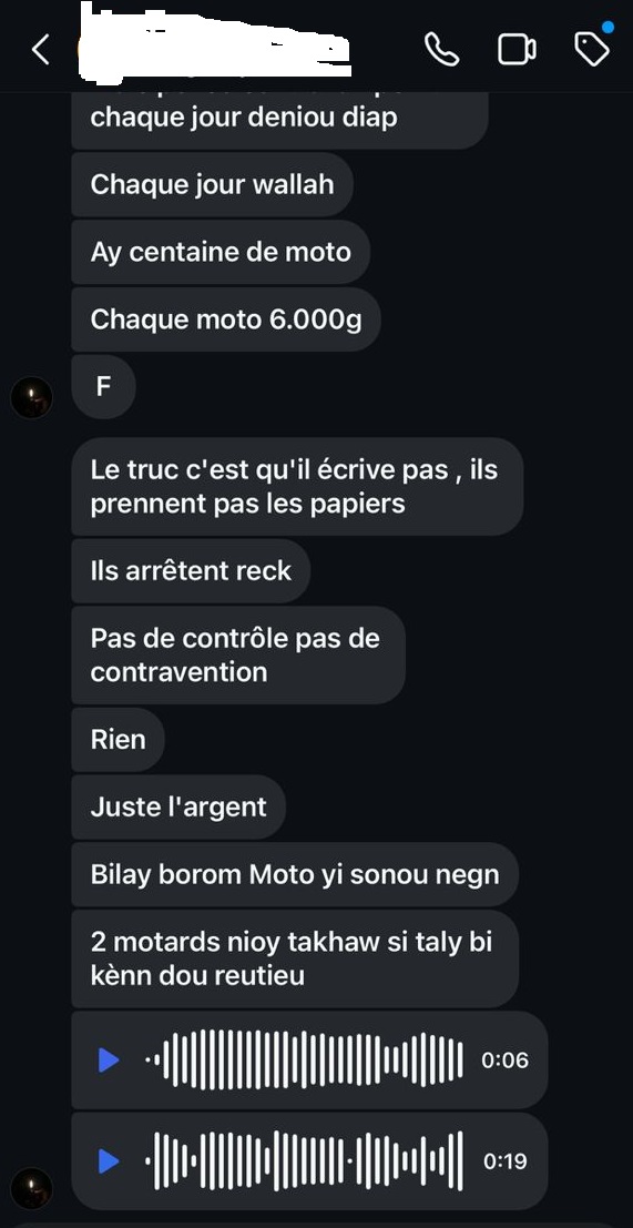Arrestations, extorsions, corruption: Les conducteurs de motos lancent un appel au Ministre de l'Intérieur, Jean Baptiste Tine Arrestations, extorsions, corruption: Les conducteurs de motos lancent un appel au Ministre de l'Intérieur, Jean Baptiste Tine