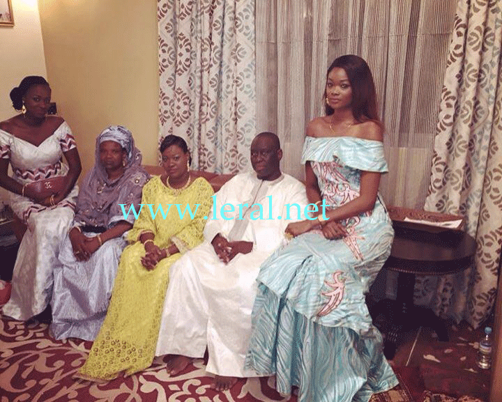 Aliou Sall, le jour du baptème de son fils avec Madame Sall