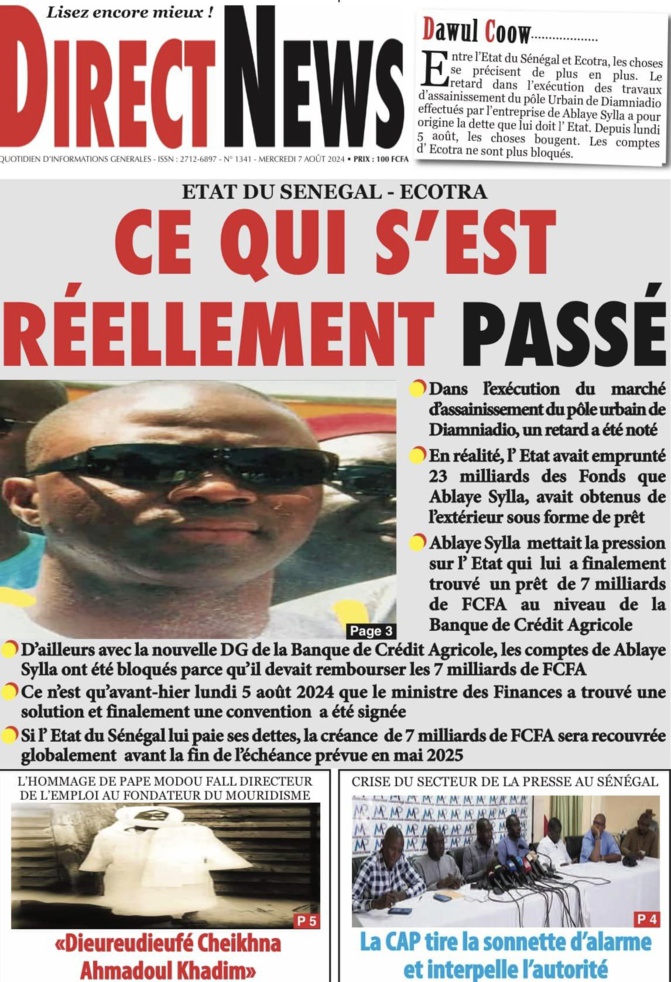 Abdoulaye Sylla Interpellé : Où sont Passés les 23 Milliards Destinés à Diamniadio? Abdoulaye Sylla Interpellé : Où sont Passés les 23 Milliards Destinés à Diamniadio?