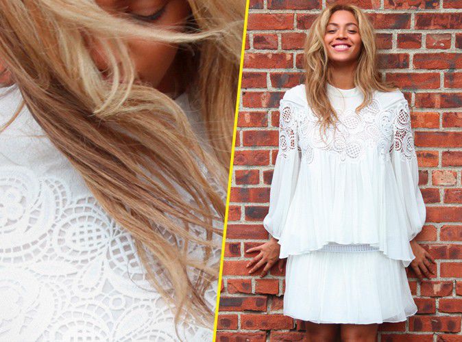 Photos : virginale et naturelle, Beyoncé nous éblouit !