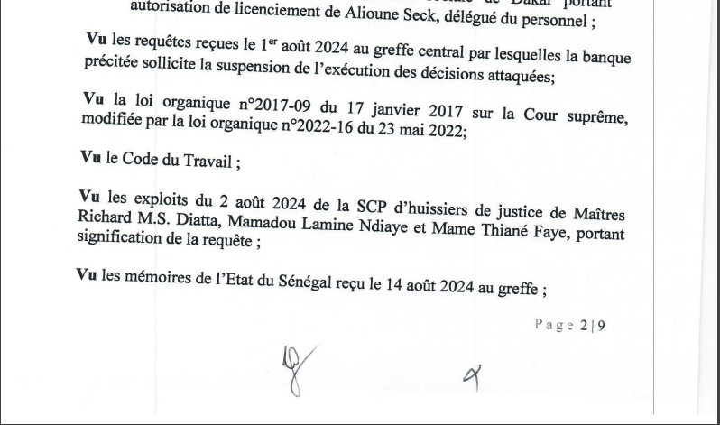 Demande de Réintégration des délégués licenciés de la Cbao Attijariwafa banq SA: La Cour suprême vient de casser la décision du ministre Demande de Réintégration des délégués licenciés de la Cbao Attijariwafa banq SA: La Cour suprême vient de casser la décision du ministre
