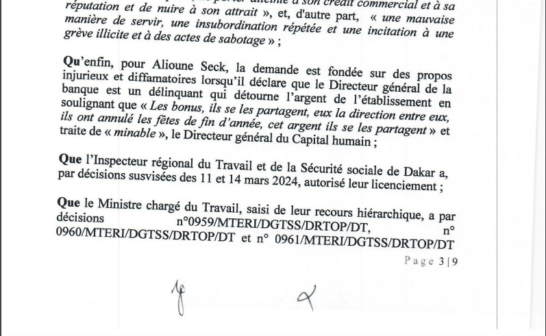 Demande de Réintégration des délégués licenciés de la Cbao Attijariwafa banq SA: La Cour suprême vient de casser la décision du ministre Demande de Réintégration des délégués licenciés de la Cbao Attijariwafa banq SA: La Cour suprême vient de casser la décision du ministre