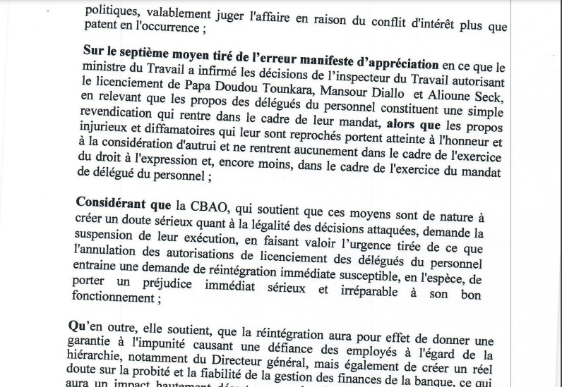 Demande de Réintégration des délégués licenciés de la Cbao Attijariwafa banq SA: La Cour suprême vient de casser la décision du ministre Demande de Réintégration des délégués licenciés de la Cbao Attijariwafa banq SA: La Cour suprême vient de casser la décision du ministre