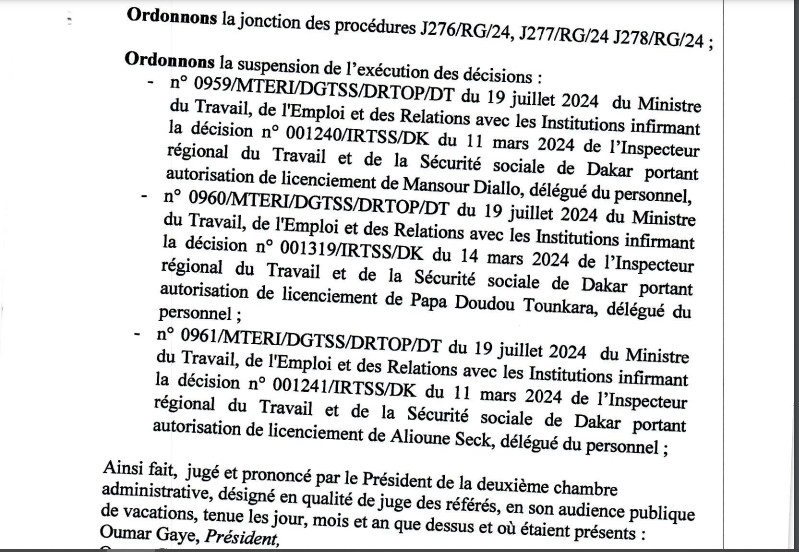 Demande de Réintégration des délégués licenciés de la Cbao Attijariwafa banq SA: La Cour suprême vient de casser la décision du ministre Demande de Réintégration des délégués licenciés de la Cbao Attijariwafa banq SA: La Cour suprême vient de casser la décision du ministre