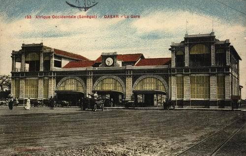 Carte postale : La gare de Dakar