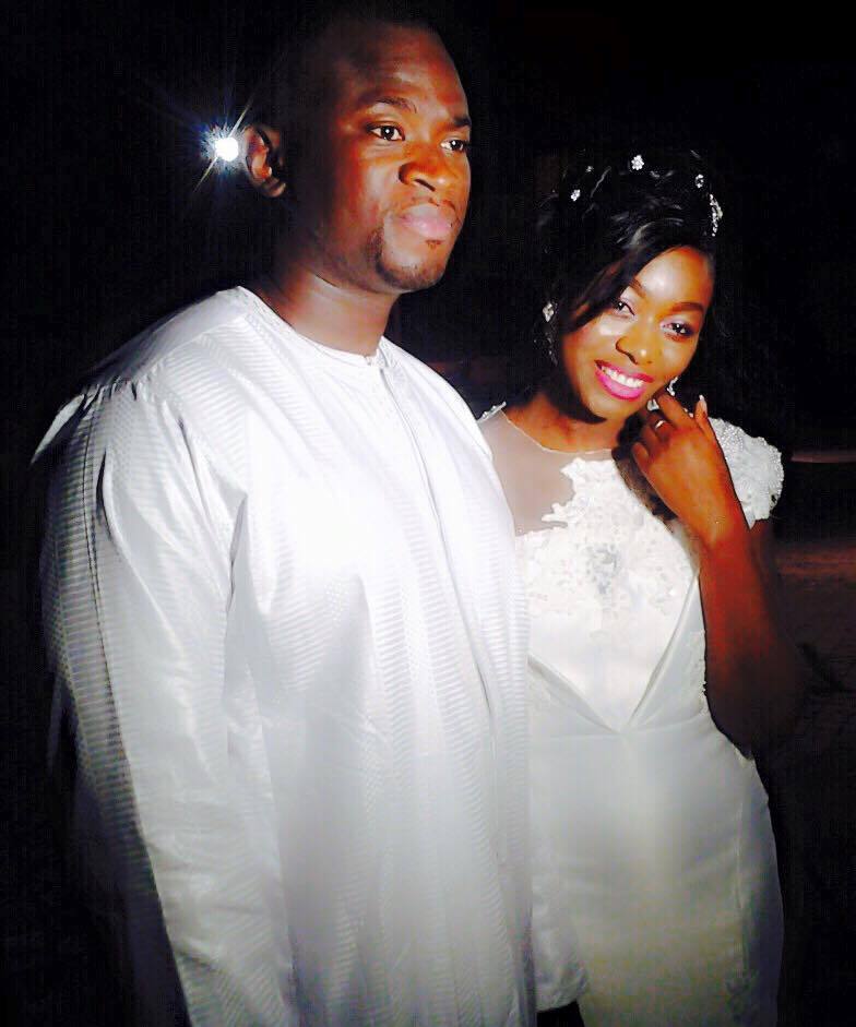 Bijou Ndiaye de la TFM sublime dans sa robe de mariée