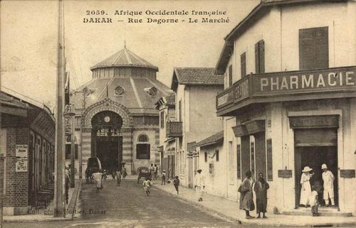 Carte postale : Dakar, Rue Dagorne