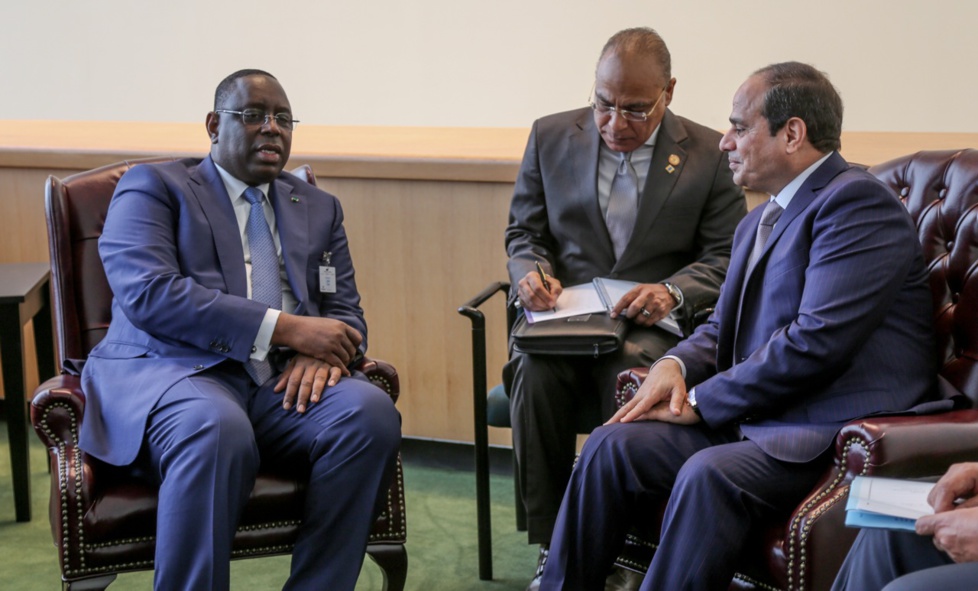 Avec le Président égyptien, Al-Sisi