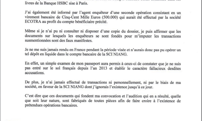 Accusé d’avoir déposé plus de 2 millions d’Euros au profit d’une société privée : Abdoulaye Sylla Ecotra porte plainte contre X, pour faux et usage de faux en écritures privées de banque Accusé d’avoir déposé plus de 2 millions d’Euros au profit d’une société privée : Abdoulaye Sylla Ecotra porte plainte contre X, pour faux et usage de faux en écritures privées de banque
