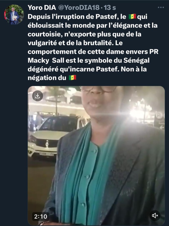 Dr. Yoro Dia, ancien Ministre : « Depuis l’irruption du Pastef, le Sénégal n’exporte plus que de la vulgarité et de la brutalité » Dr. Yoro Dia, ancien Ministre : « Depuis l’irruption du Pastef, le Sénégal n’exporte plus que de la vulgarité et de la brutalité »