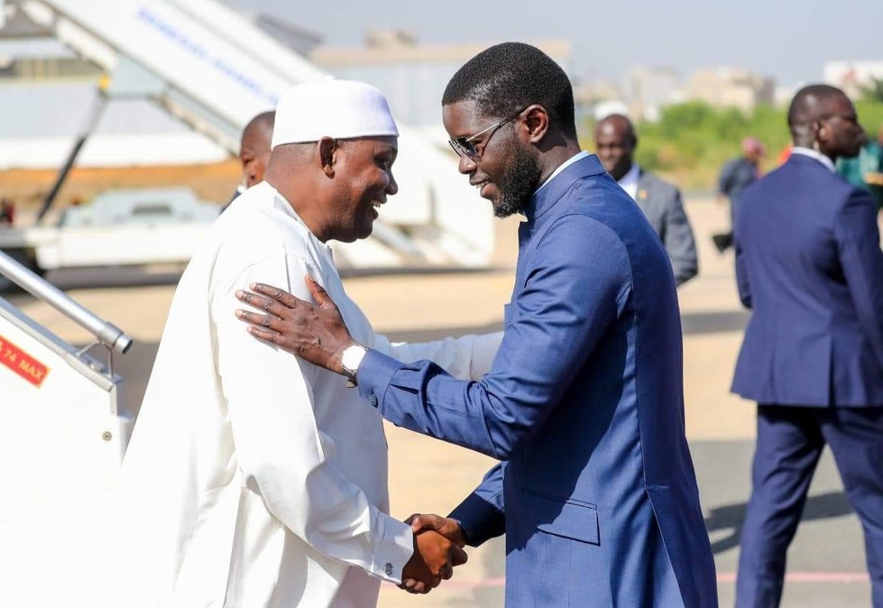 Le Président Adama Barrow et  Président Umaro Sissoco Embaló à Dakar pour les 80 ans du massacre de Thiaroye