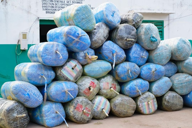 Saisie de drogue: D’importantes quantités de chanvre indien et de faux médicaments pour une contrevaleur totale, estimée à plus de 103 millions de francs CFA