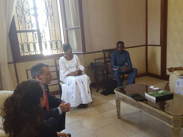 Khalifa Sall rencontre les ambassadeurs d’Espagne et d’Israël.