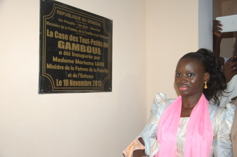 Photos - Kaolack : Thérèse Faye Diouf inaugure la Case des Tout-Petits de Gamboul Thiomby