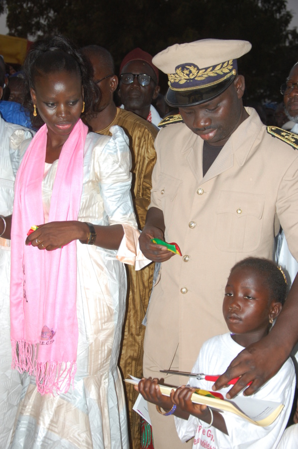 Photos - Kaolack : Thérèse Faye Diouf inaugure la Case des Tout-Petits de Gamboul Thiomby