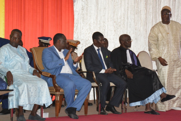 Le Président Macky Sall à l’Ucad, ce mardi 