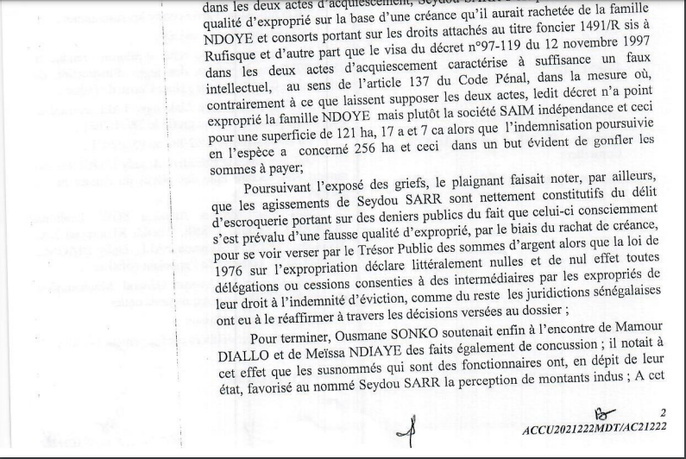 Tahirou Sarr et consorts sur l’affaire des 94 milliards de FCfa Tahirou Sarr et consorts sur l’affaire des 94 milliards de FCfa