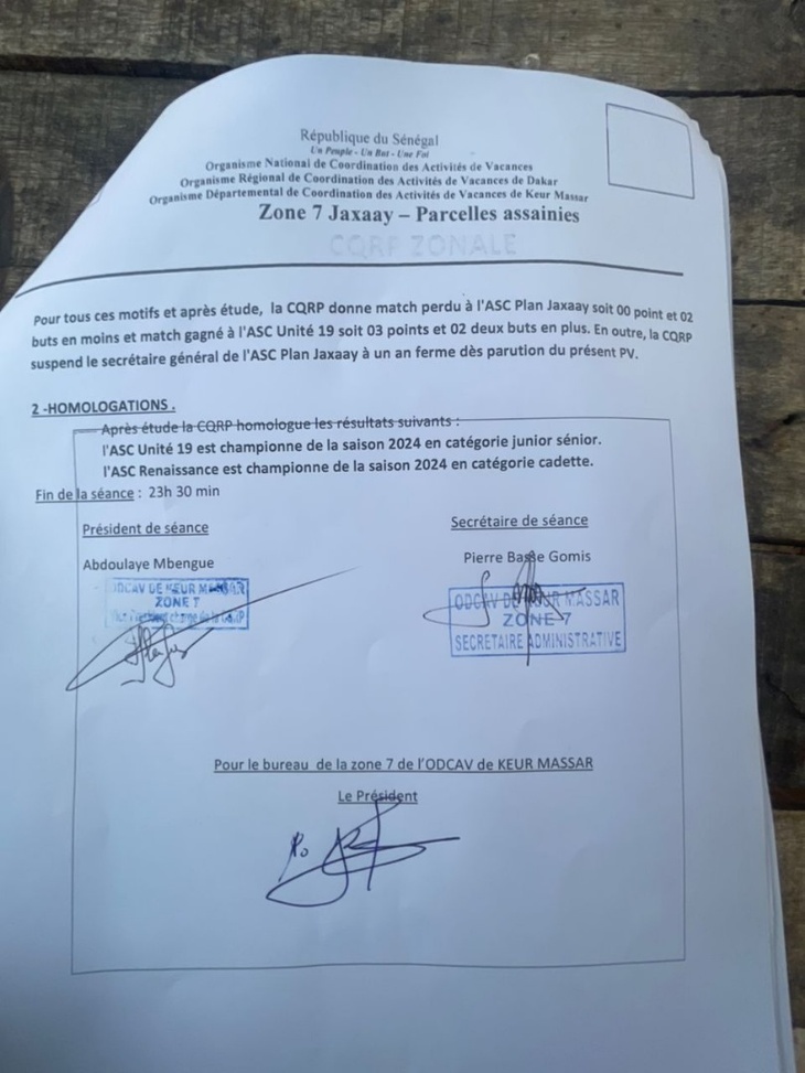 Finale des Navétanes / Zone 7 de Keur Massar : Polémique autour du trophée entre l’ASC Unité 19 et l’ASC Plan Jaxaay Finale des Navétanes / Zone 7 de Keur Massar : Polémique autour du trophée entre l’ASC Unité 19 et l’ASC Plan Jaxaay