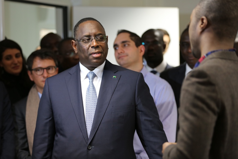 Visite du président Macky Sall à l'Ecole polytechnique de Paris