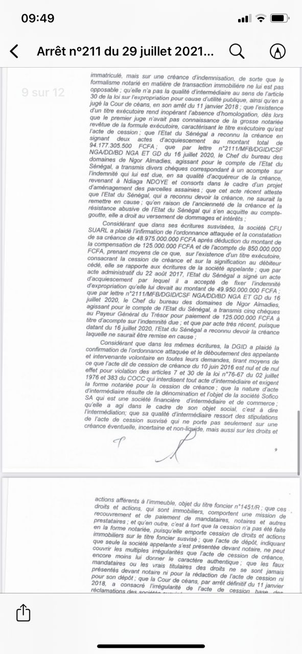 Arret n°211 du 29 juillet 2021-SOFICO contre DGID: Retour sur les faits (Documents) Arret n°211 du 29 juillet 2021-SOFICO contre DGID: Retour sur les faits (Documents)