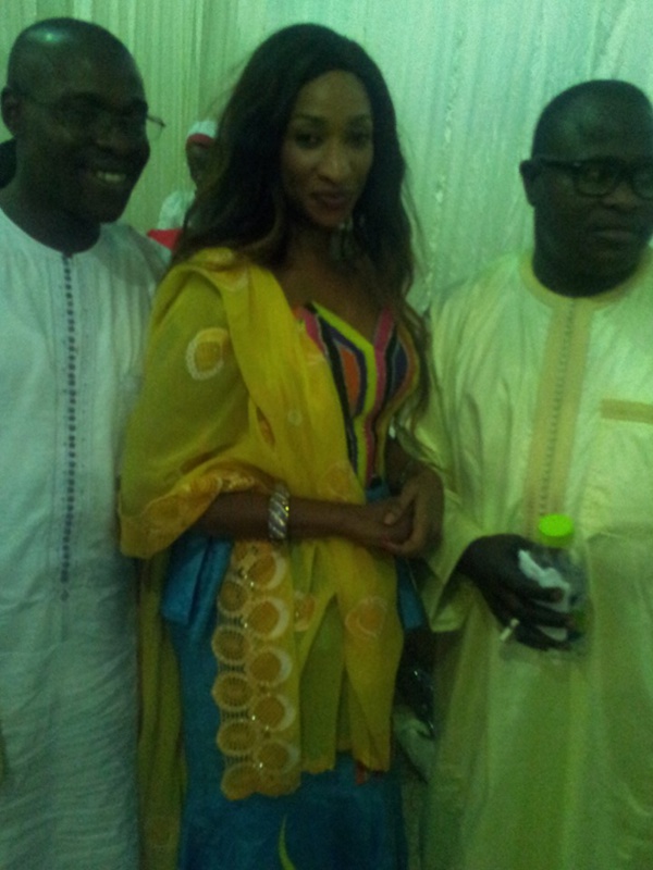 Inna Diawara en compagnie d’un responsable du Pds