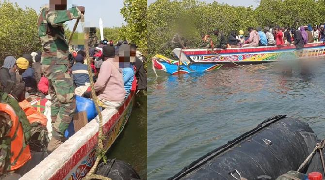 Delta du Saloum: 92 candidats à l’émigration irrégulière, interceptés par la Marine nationale