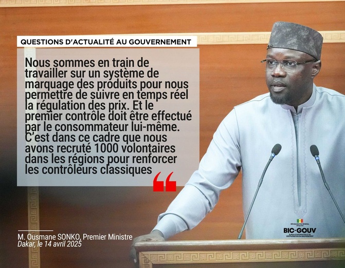 Régulation des prix/ Ousmane Sonko : « Nous sommes en train de travailler sur un système de marquage des produits »