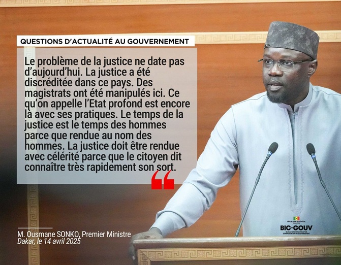 Ousmane Sonko : « Le problème de la justice ne date pas d’aujourd’hui »