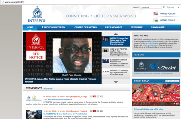 Corruption  à l'IAAF: Un avis de recherche international lancé par Interpol contre Papa Massata Diack
