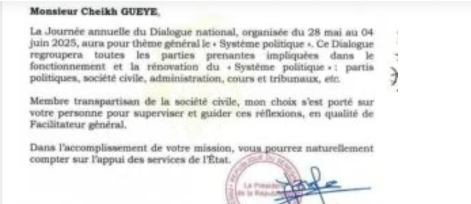 Dialogue national: Le Président Faye désigne Dr. Cheikh Guèye, comme facilitateur général