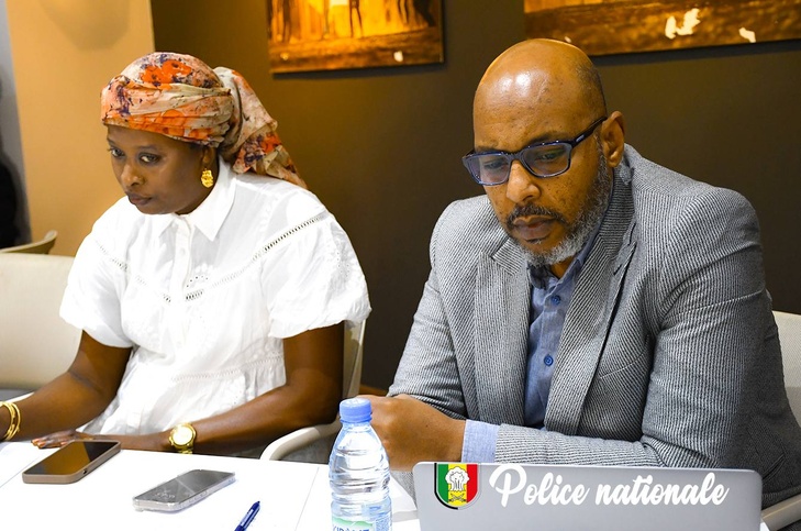 Photos : Mamadou Lamine Niang, Commissaire divisionnaire de Police de classe exceptionnelle, a présidé l’atelier de partage sur la lutte contre l’e-escroquerie, ce mardi