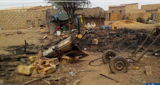 Drame à Ndiawar : Un incendie réduit trois cases en cendres et tue trois animaux