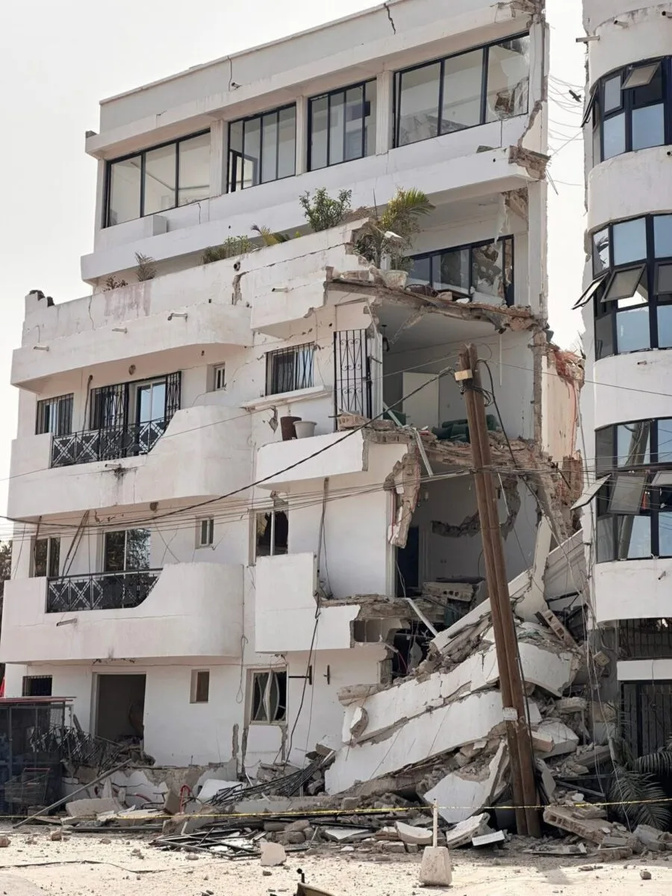 Effondrement d’un immeuble à Ngor : Deux corps sans vie extraits des décombres