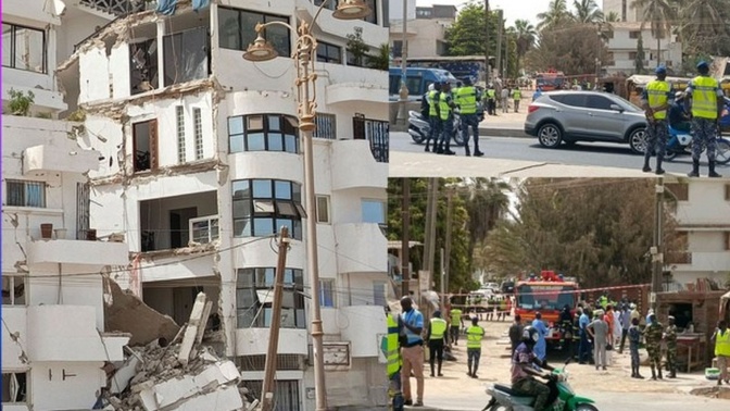 Effondrement d’un immeuble à Ngor : Trois (3) personnes arrêtées pour de graves négligences