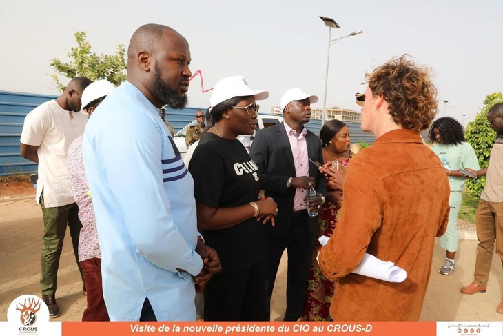Photos : Visite de la présidente du CIO au Crous de Diamniadio, en prélude aux JOJ 