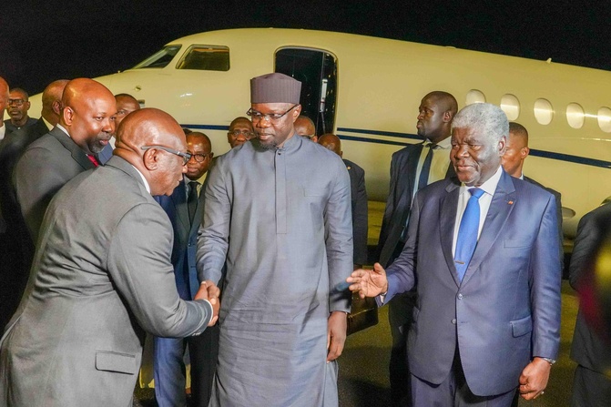 Photos / En visite de travail en Côte d’Ivoire : Arrivée du Premier Ministre Ousmane Sonko Photos / En visite de travail en Côte d’Ivoire : Arrivée du Premier Ministre Ousmane Sonko